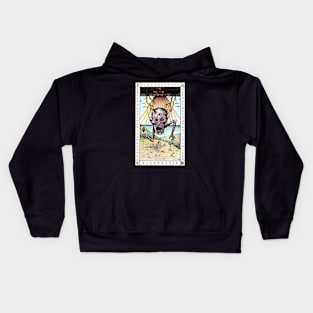 Wretched Fool Horror Card Kids Hoodie